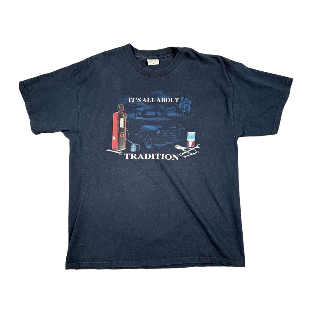 National Heritage Route 66 It's All About Tradition Graphic T-Shirt Black XL